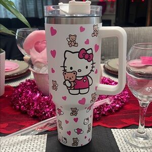 Hello Kitty White and Pink Tumbler